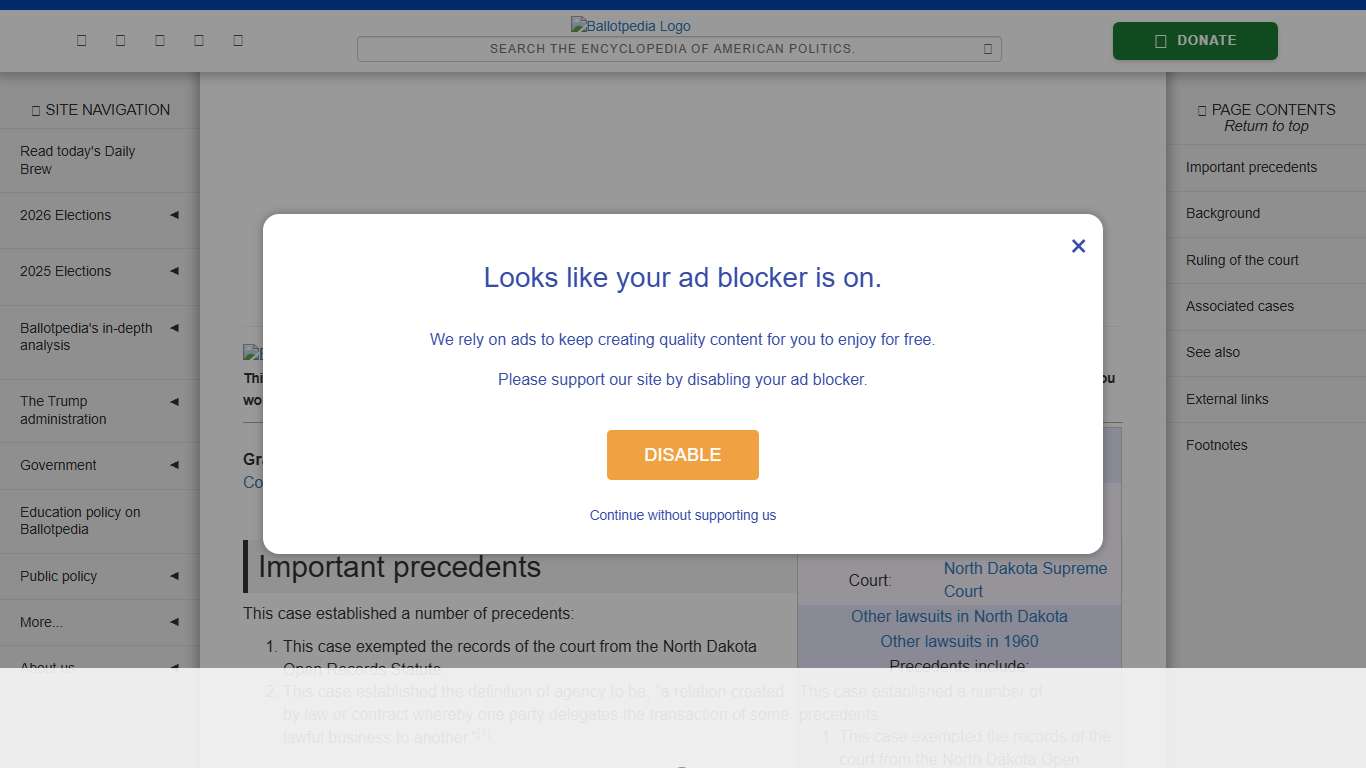 Grand Forks Herald v. Lyons - Ballotpedia